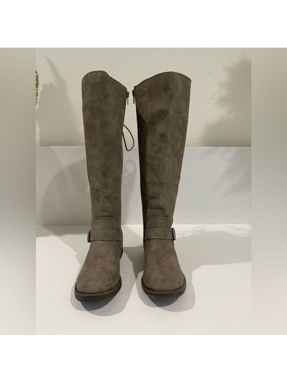 Women’s EuroSoft Taupe Selden Faux Leather Knee High Western Boot Size 6 US! - Picture 3 of 9